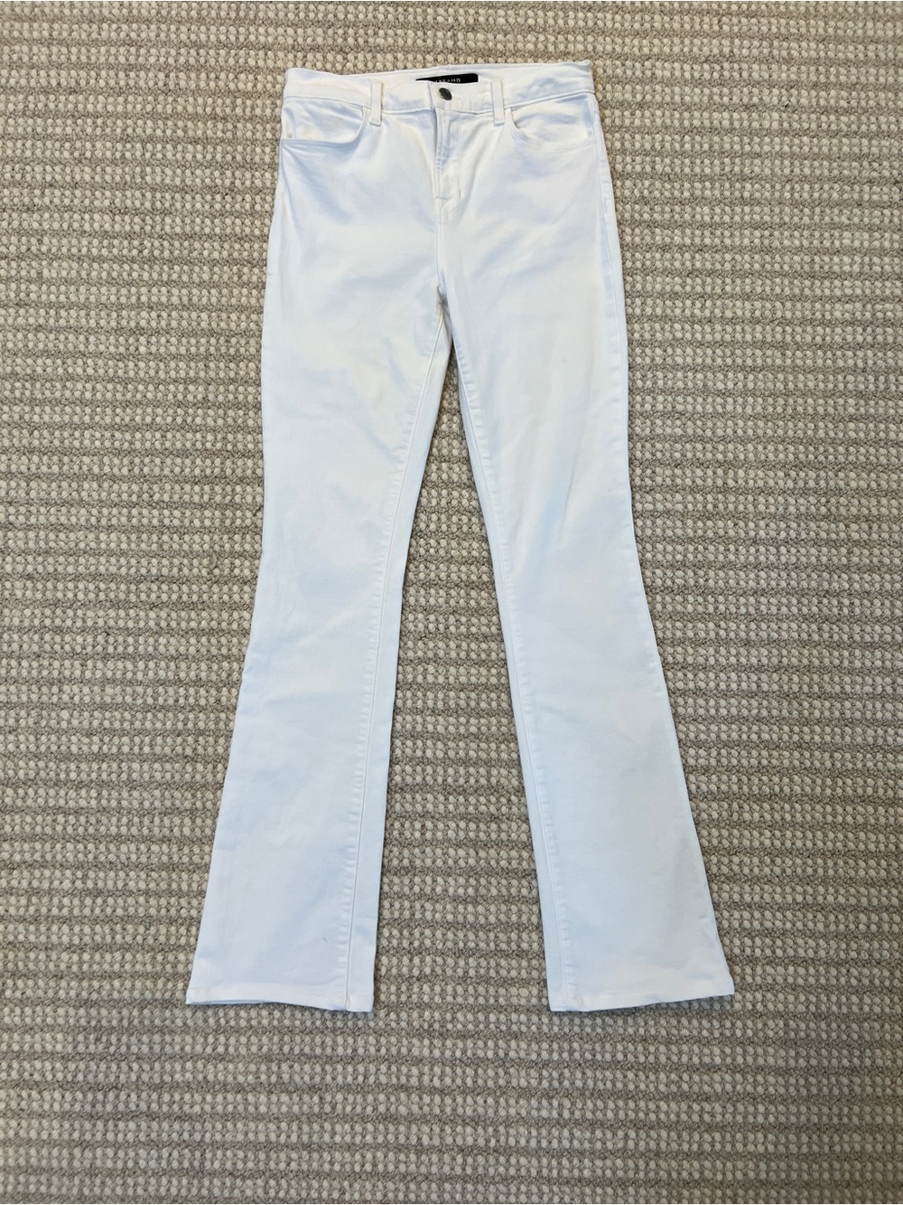 J Brand White denim Flare Jeans